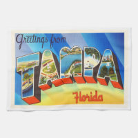 Tampa Florida FL Old Vintage Travel Souvenir