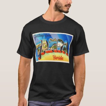 Tampa Florida Fl Old Vintage Travel Souvenir T-shirt by AmericanTravelogue at Zazzle