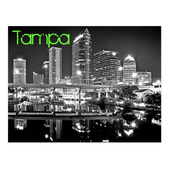 Tampa, Florida from the Platt Street Bridge. Postcard