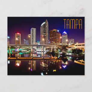 Tampa, Florida from the Platt Street Bridge. Postcard