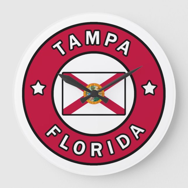 Tampa Florida Large Clock (Front)