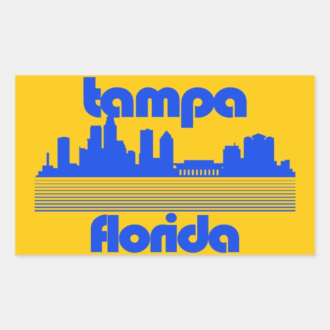 Tampa Florida Rectangular Sticker (Front)