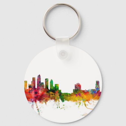 Tampa Florida Skyline Keychain