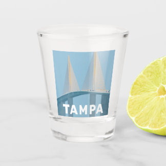 Tampa, Florida skyway bridge photo Shot Glass