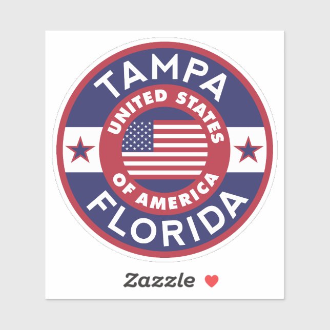 Tampa, Florida Sticker (Sheet)