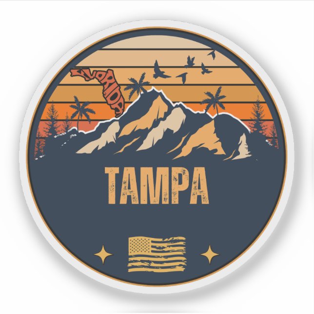 Tampa, Florida  Sticker (Front)