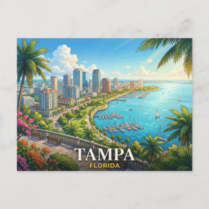 tampa florida travel postcard