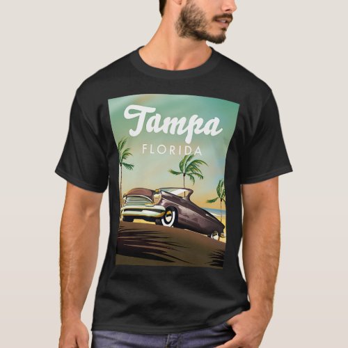 Tampa Florida Travel poster T_Shirt