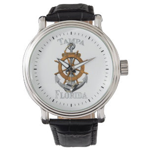 Tampa Florida Vacation Nautical Anchor Helm Sailin Watch