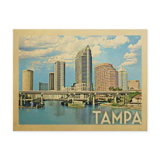 Tampa Florida Vintage Travel Postcard