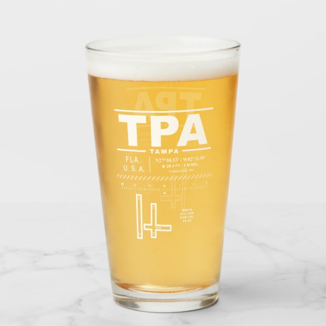 Tampa International Airport TPA Glass (Back Filled)