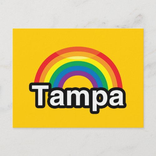 TAMPA LGBT PRIDE RAINBOW POSTCARD