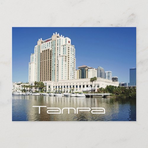 Tampa Marriott Waterside Hotel  Marina Postcard