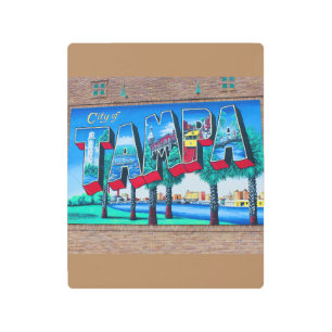 Tampa Mural Metal Print
