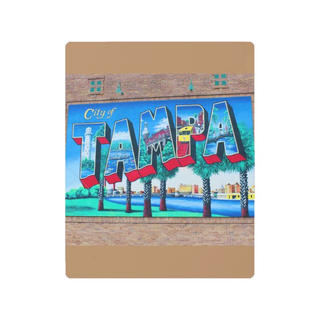 Tampa Mural Metal Print (Front)
