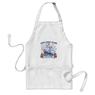Tampa Spooky Season Pirates Pumpkins Patient Care Adult Apron