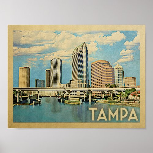 Tampa Vintage Travel Poster