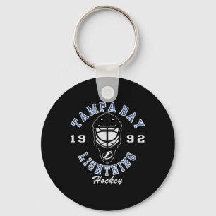 Tampa Y Lightning Hockey Mask Black Officially Lic Keychain