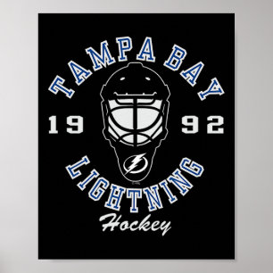Tampa Y Lightning Hockey Mask Black Officially Lic Poster