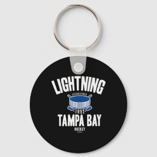 Tampa Y Lightning Hockey Puck Black Officially Lic Keychain