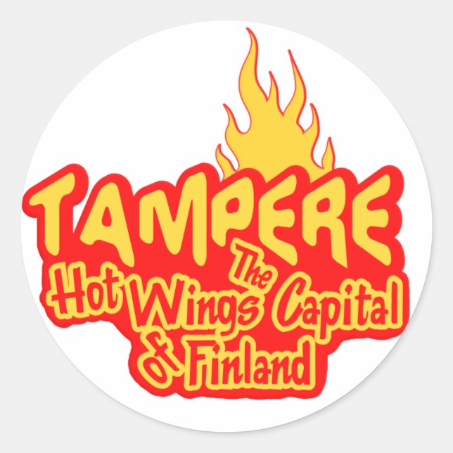 Tampere Hot Wings stickers (Front)