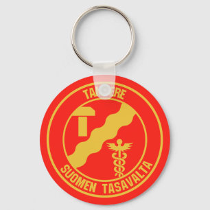 Tampere Round Emblem Keychain