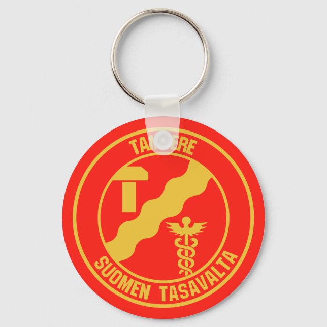 Tampere Round Emblem Keychain (Front)
