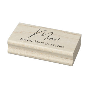 Tampon de remerciement du studio d'artiste rubber stamp