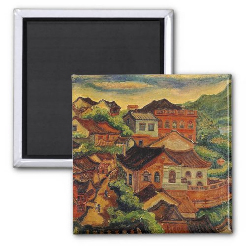 Tamsui  Chen Cheng_Po Taiwan vintage art Magnet