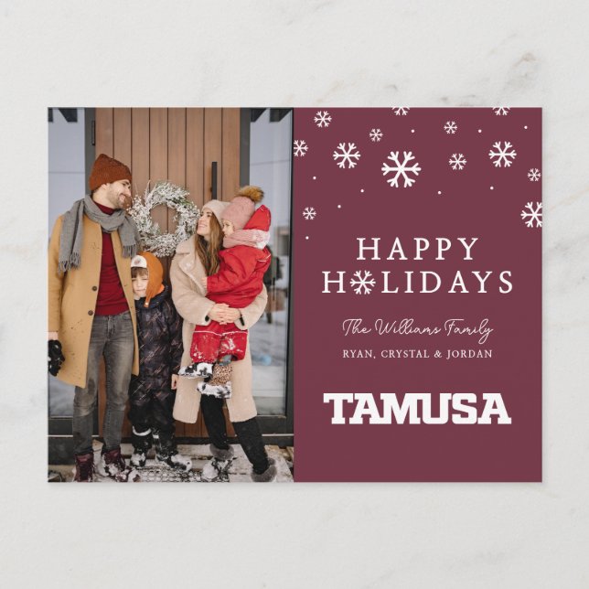TAMUSA HOLIDAY POSTCARD (Front)