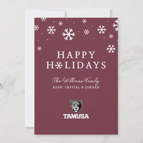TAMUSA Jaguars Holiday Card