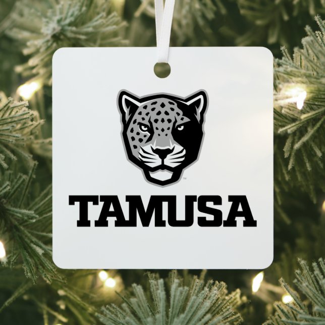 TAMUSA Jaguars Metal Ornament (Insitu)