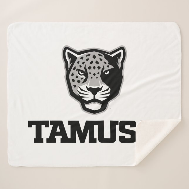 TAMUSA Jaguars Sherpa Blanket (Front (Horizontal))