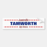 [ Thumbnail: Tamworth - My Home - Australia; Red & Pink Hearts Bumper Sticker ]