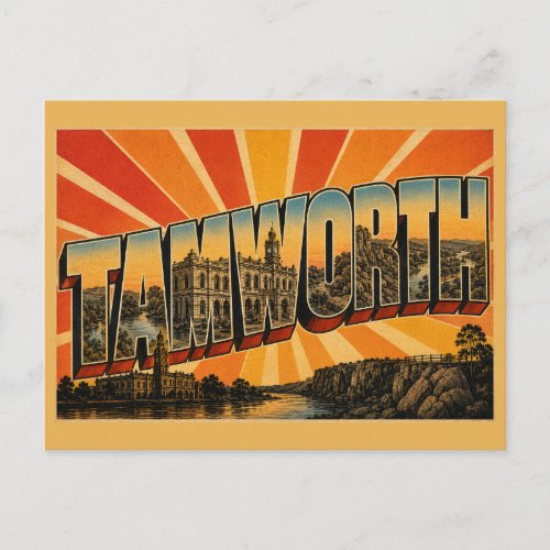Tamworth NSW Australia Inland Heritage Town Postcard