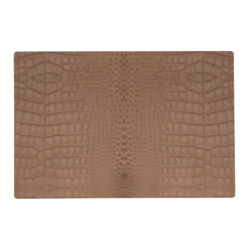 Tan Alligator Print Placemat