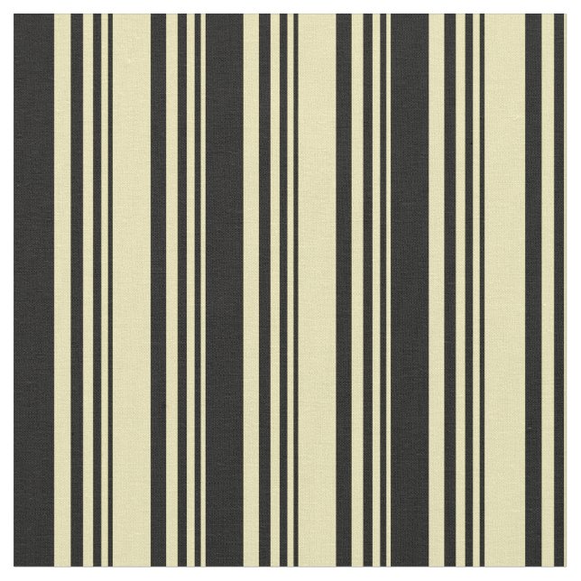 Tan and Black Colored Pattern Fabric (Close Up)