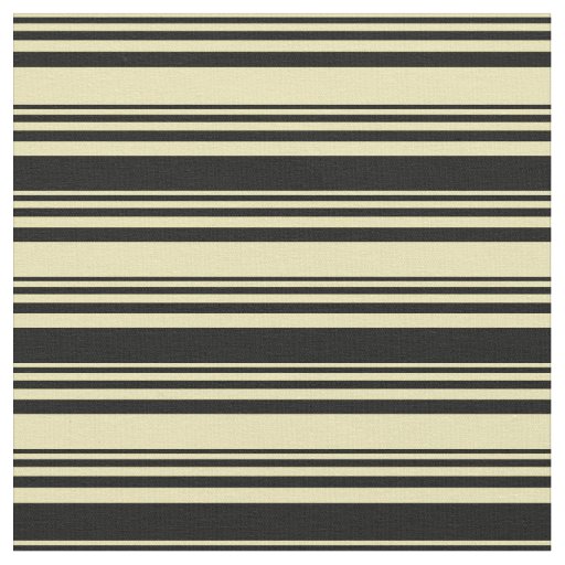 Tan and Black Lined/Striped Pattern Fabric