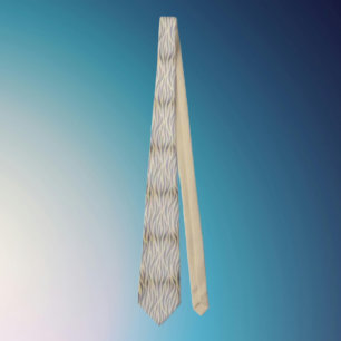 Tan and Black Zebra Stripe Necktie