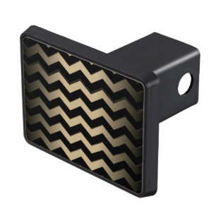 Tan and Black Zigzag  Hitch Cover