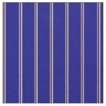 [ Thumbnail: Tan and Blue Colored Pattern Fabric ]