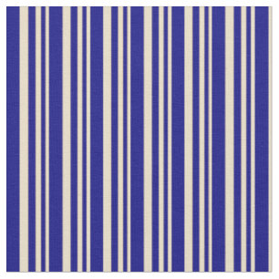 Tan and Blue Colored Striped/Lined Pattern Fabric