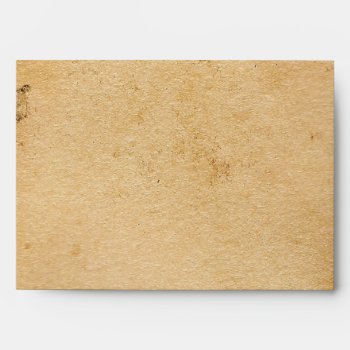 Tan And Brown Aged Paper Look Envelope For 5x7's by NiteOwlStudio at Zazzle