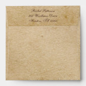Tan and Brown FAUX Aged Paper Envelope for 5x7's (Back (Top Flap))