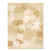 Tan and Brown Leaves Pad Template Flyer