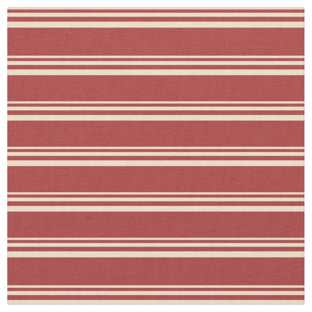 Tan and Brown Stripes Fabric (Close Up)