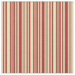 [ Thumbnail: Tan and Brown Stripes Fabric ]