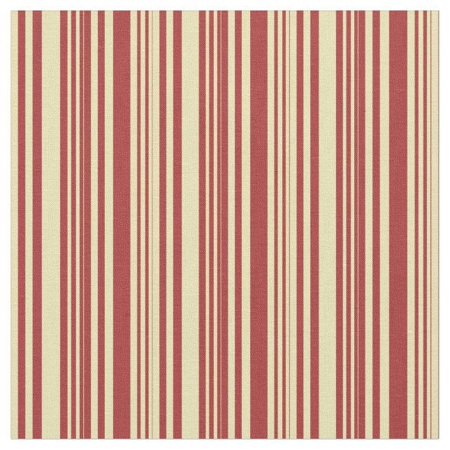 Tan and Brown Stripes Fabric (Close Up)