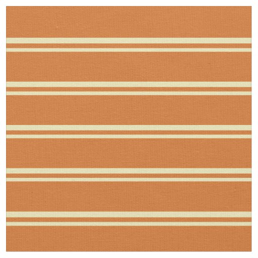 Tan and Chocolate Stripes/Lines Pattern Fabric