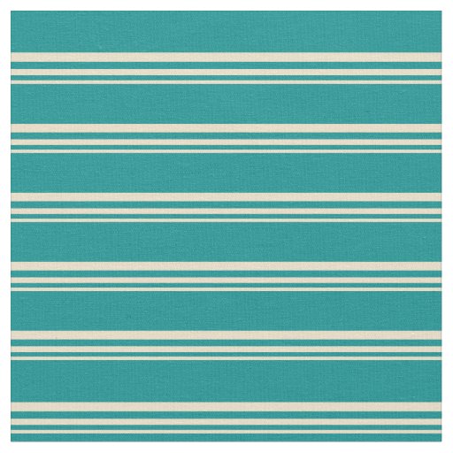Tan and Dark Cyan Colored Pattern Fabric